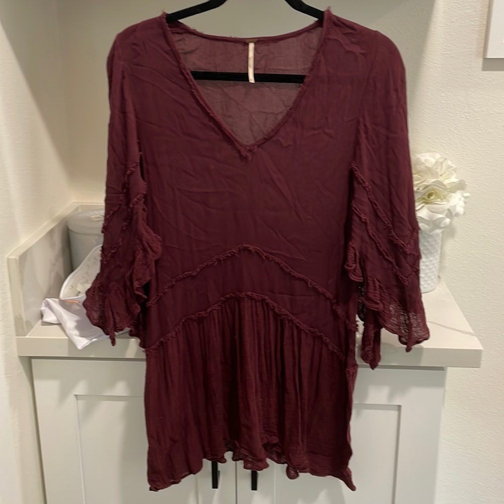 Free people maroon top/dress